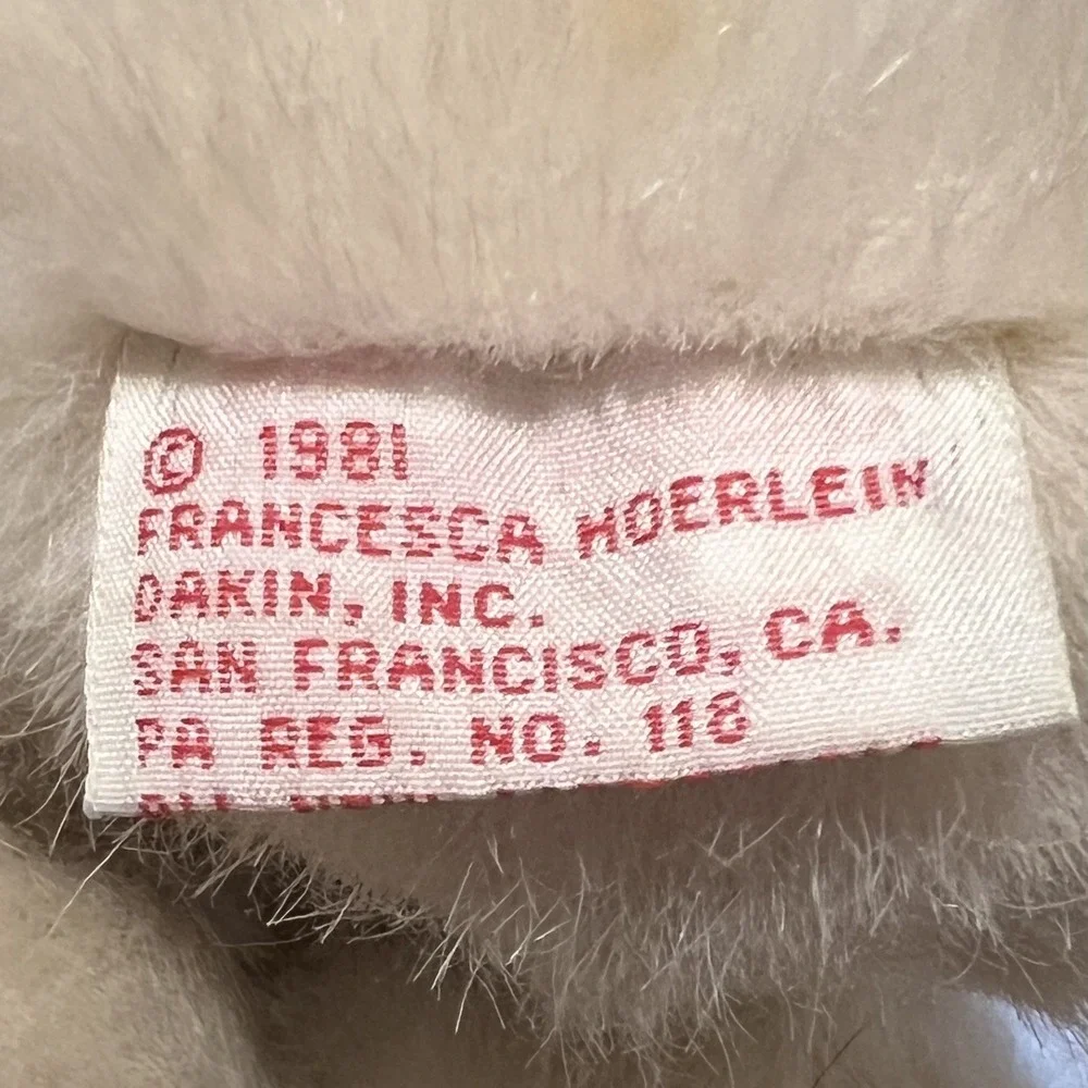 1981‎ Dakin Francesca Hoerlein Long Eyelashes Bunny Rabbit San Francisco 13